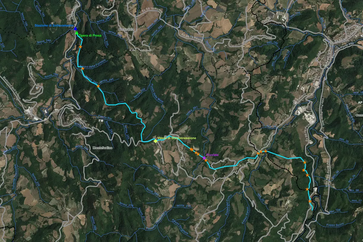 Opera di presa e stazione di sollevamento - Acquedotto Sibillini — dettaglio 2